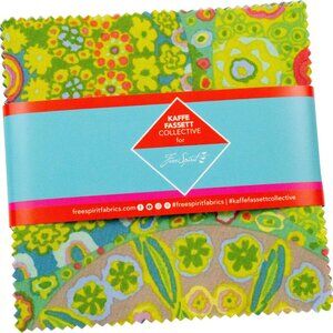 Kaffe Fassett Classics Plus Tidal Charm Pack 42 5-inch Cotton Squares